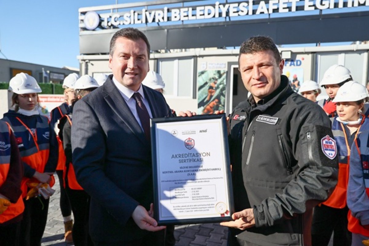 SAK ekibi, AFAD tarafından Akreditasyon Sertifikası aldı